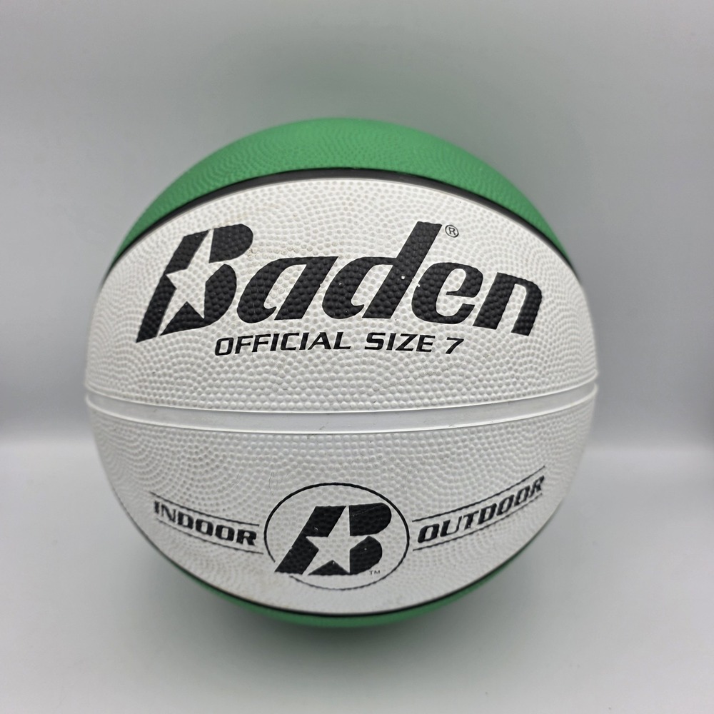 Baden Official Size 7 Basketball Green White Indoor Outdoor Basket Ball‎ BR7-703